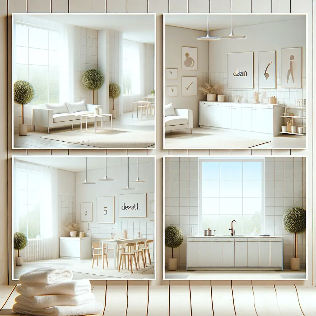 Organized home office space