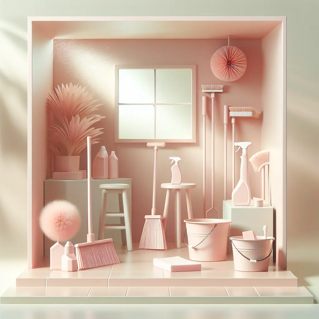 Sanitized and clean countertop